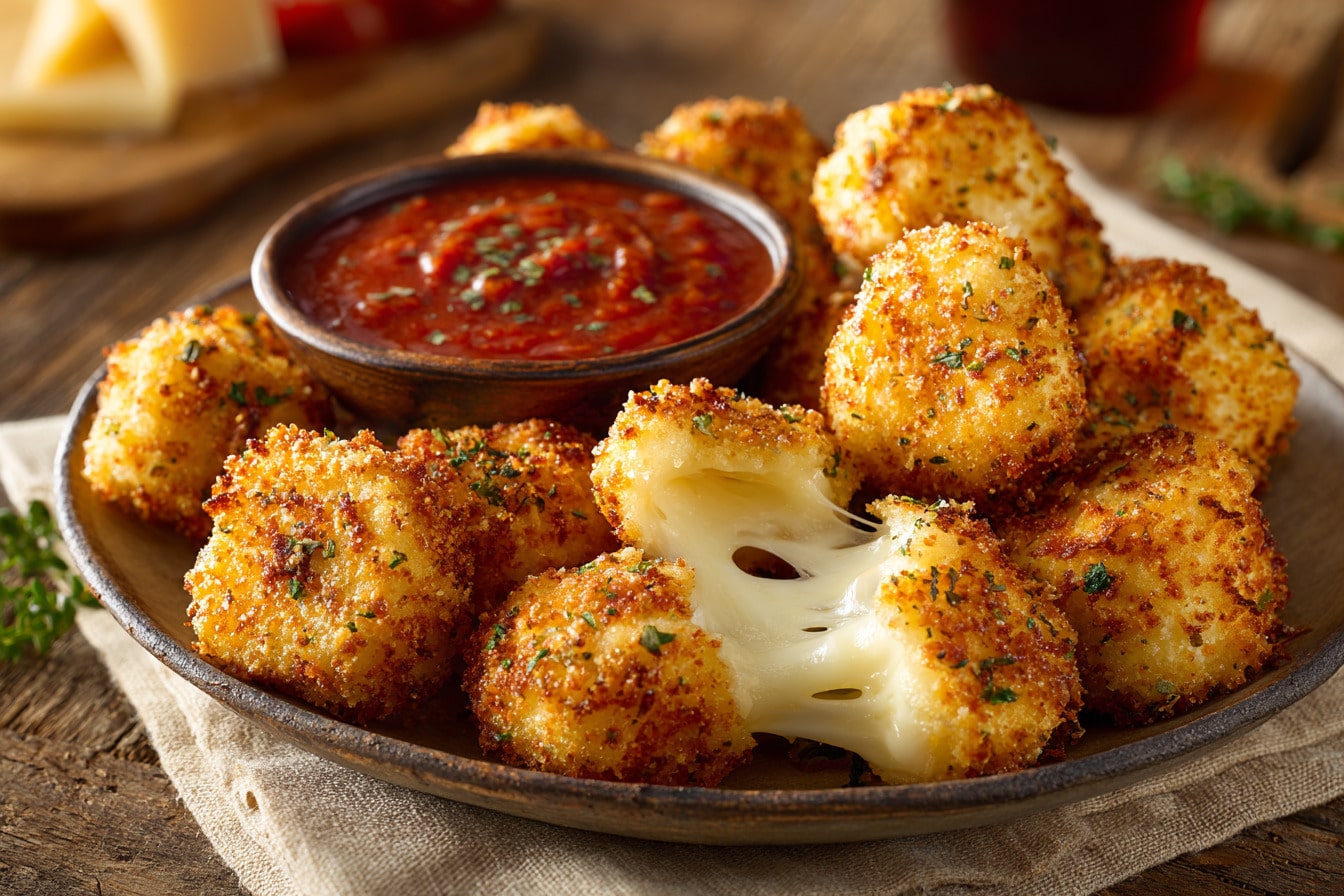 Cheesy Parmesan Mozzarella Bites