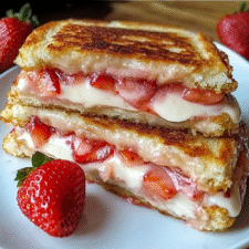 Fried Strawberry Cheesecake Sandwiches – Crispy, Creamy, and Irresistible Dessert Treat