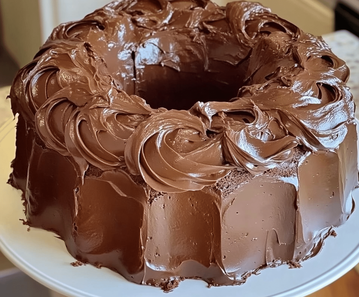 Chocolate Pound Cake with Chocolate Frosting