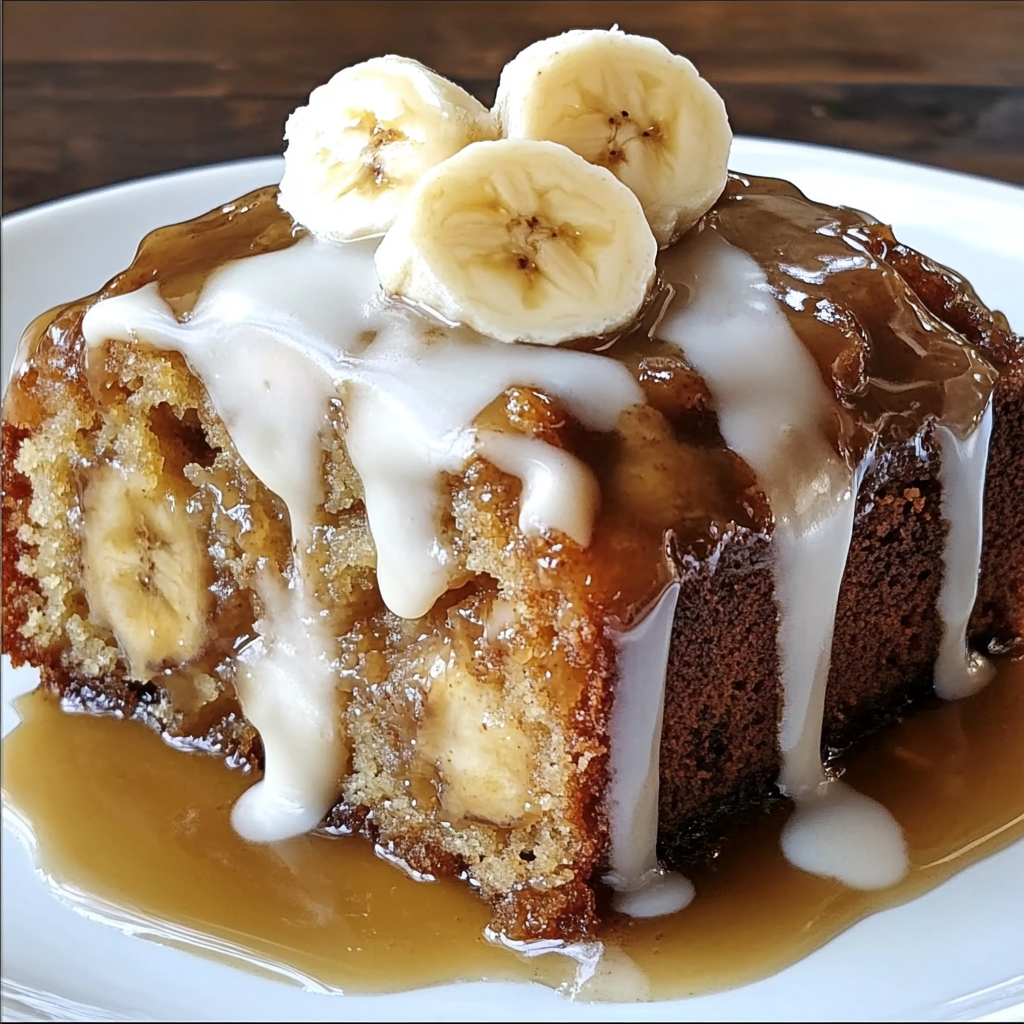 Warm Banana Pudding Pound Cake