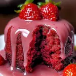 Strawberry Swirl Cake with Strawberry Glaze