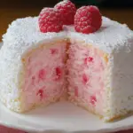 Raspberry Angel Food Cake
