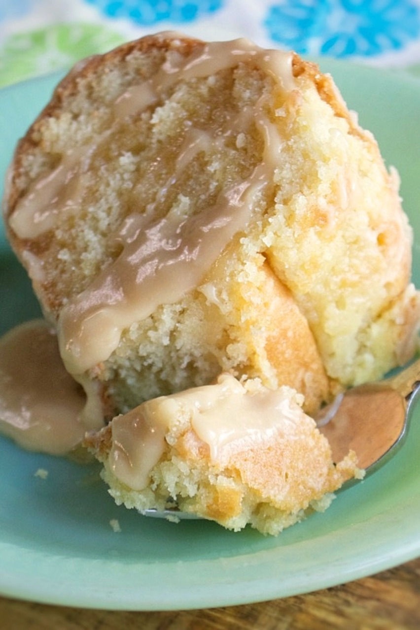 Buttery Buttermilk Cake with Caramel Icing