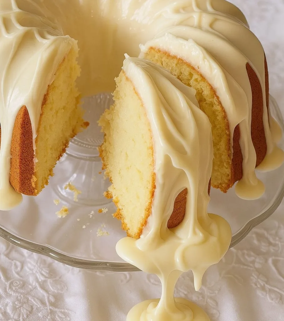 Cream Cheese Glazed Pound Cake