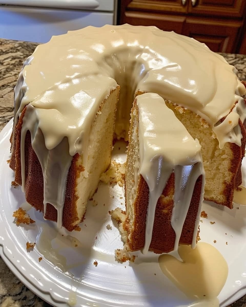 Vanilla Glazed Pound Cake