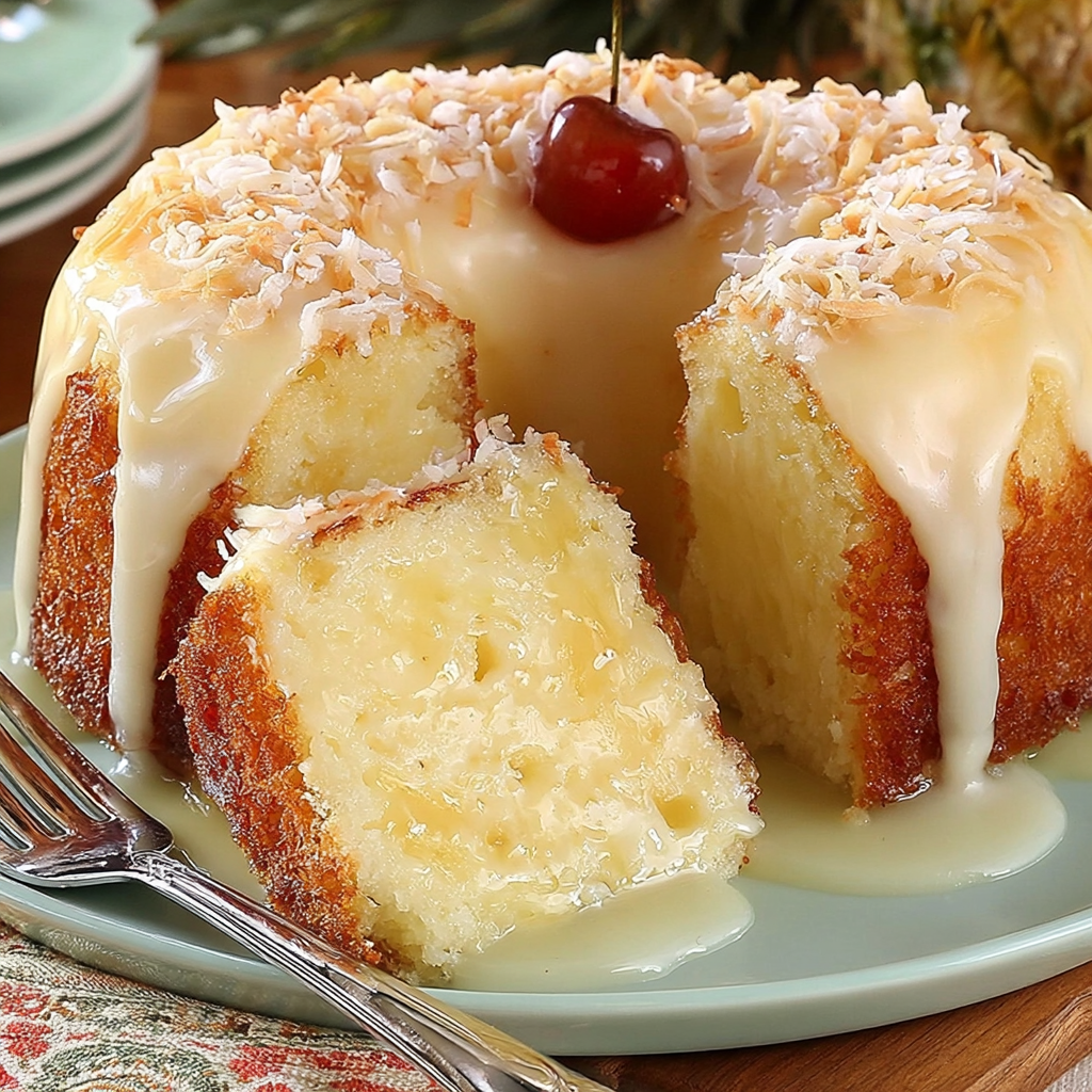 Piña Colada Pound Cake