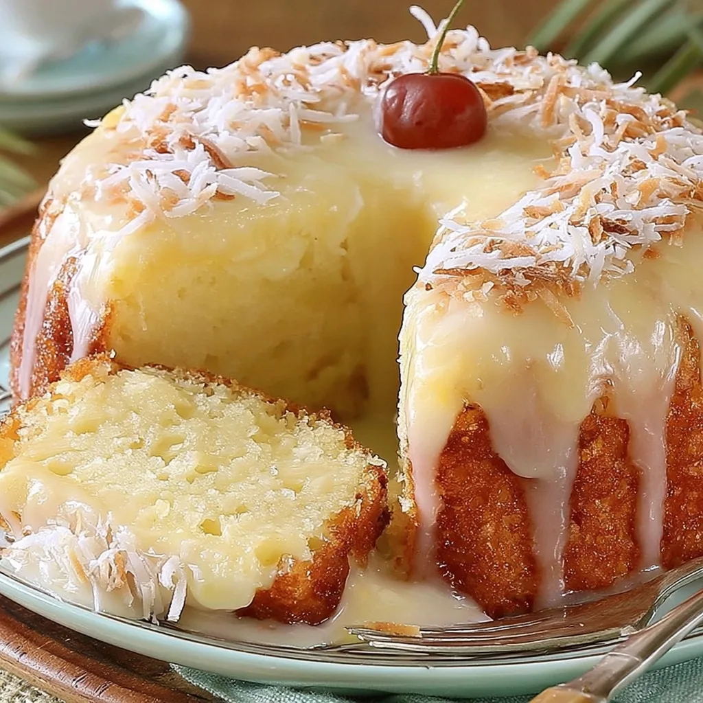 Piña Colada Pound Cake