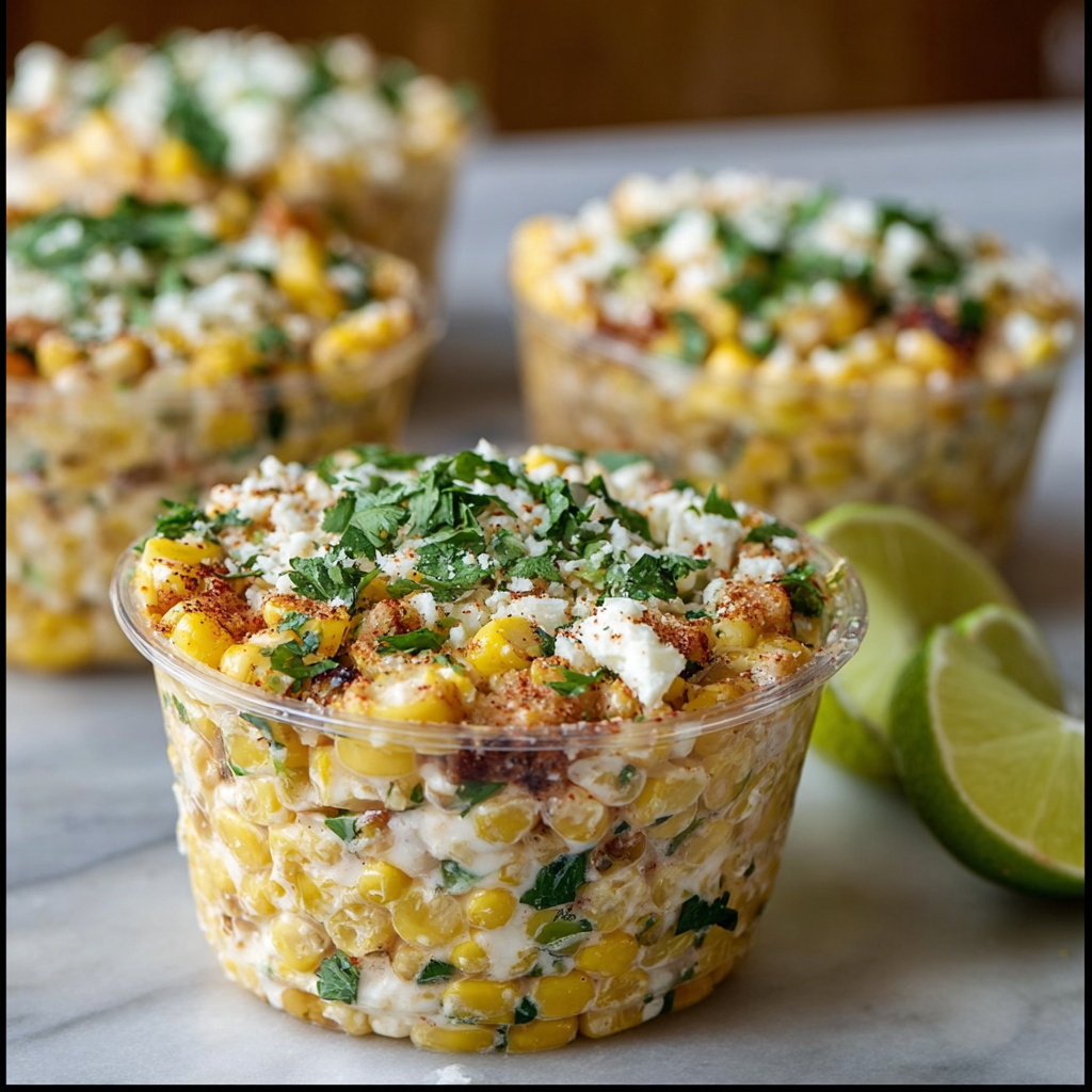 Creamy Mexican Street Corn Cups