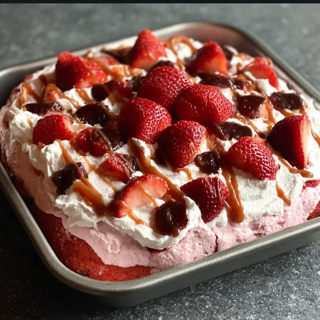 Strawberry Caramel Dream Cake