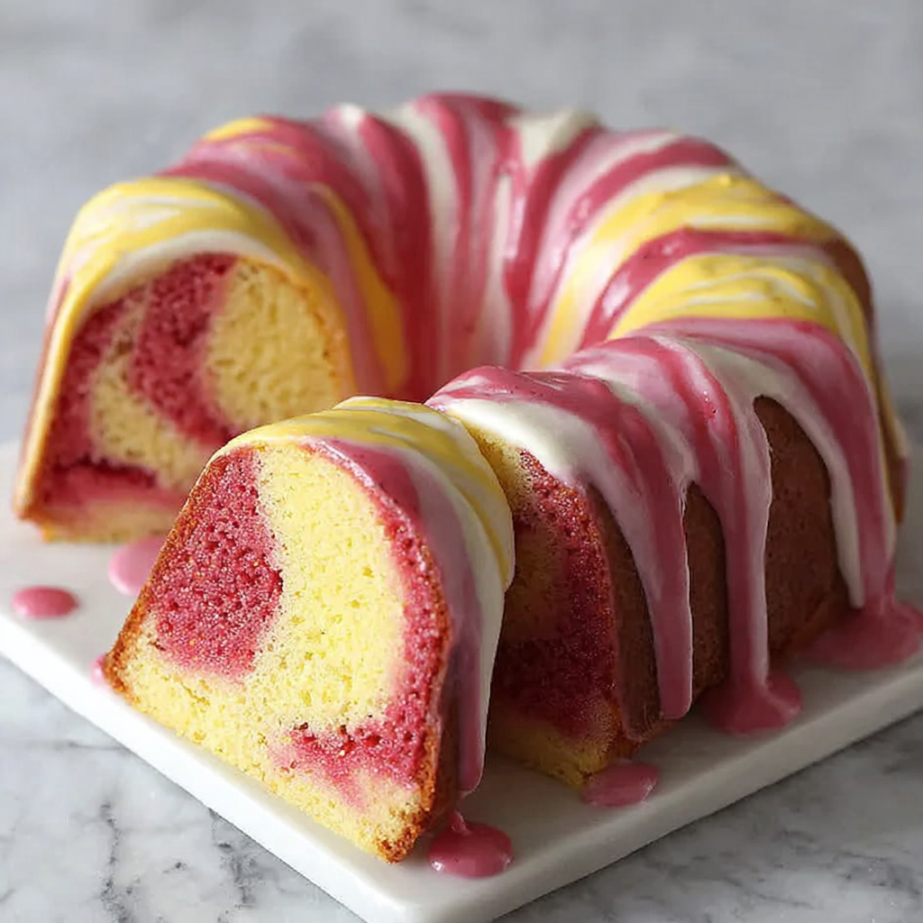 Strawberry Milkshake Pound Cake