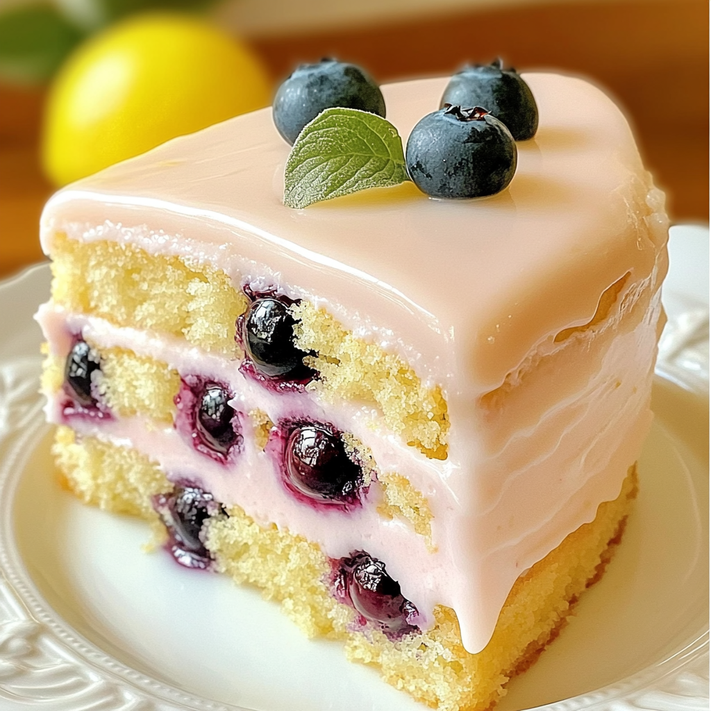 Blueberry Lemonade Buttermilk Cake