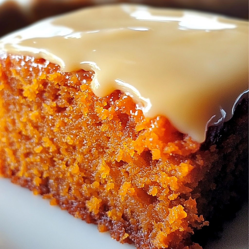 Sweet Potato Ginger Glazed Cake