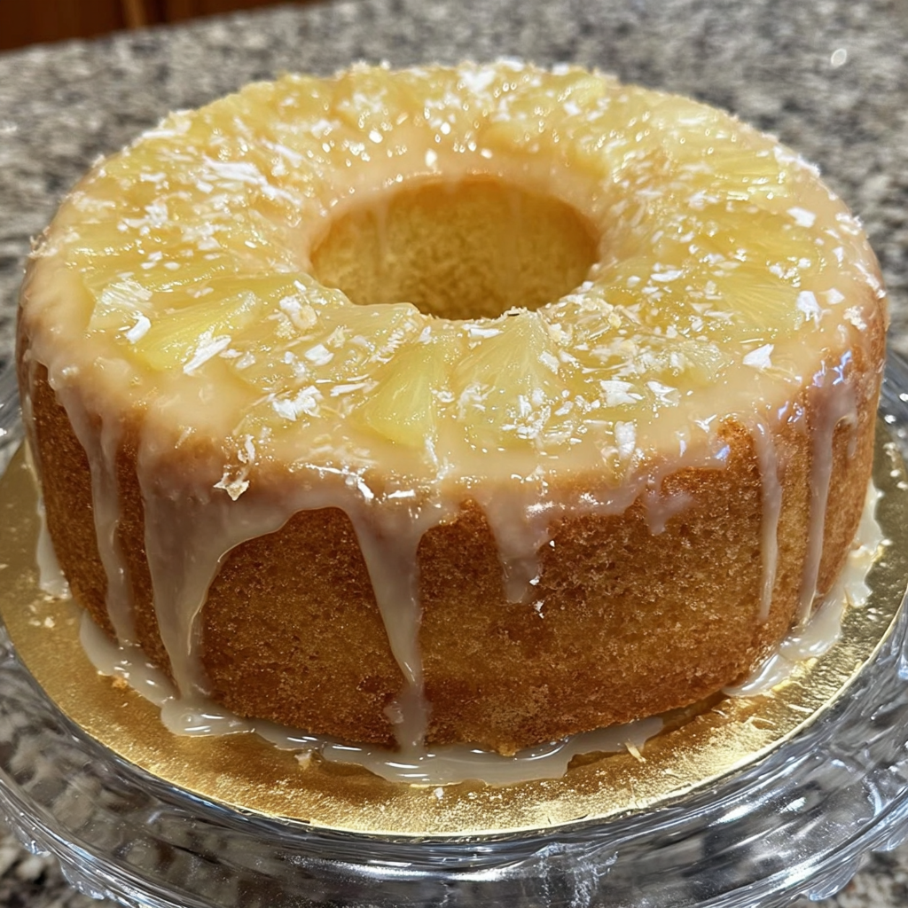 Pineapple Cream Cheese Pound Cake