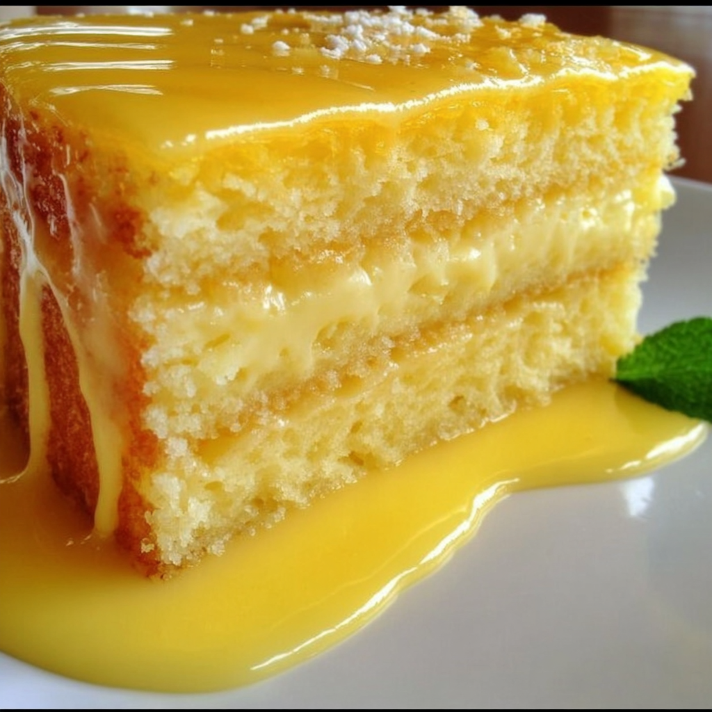 lemon custard cake