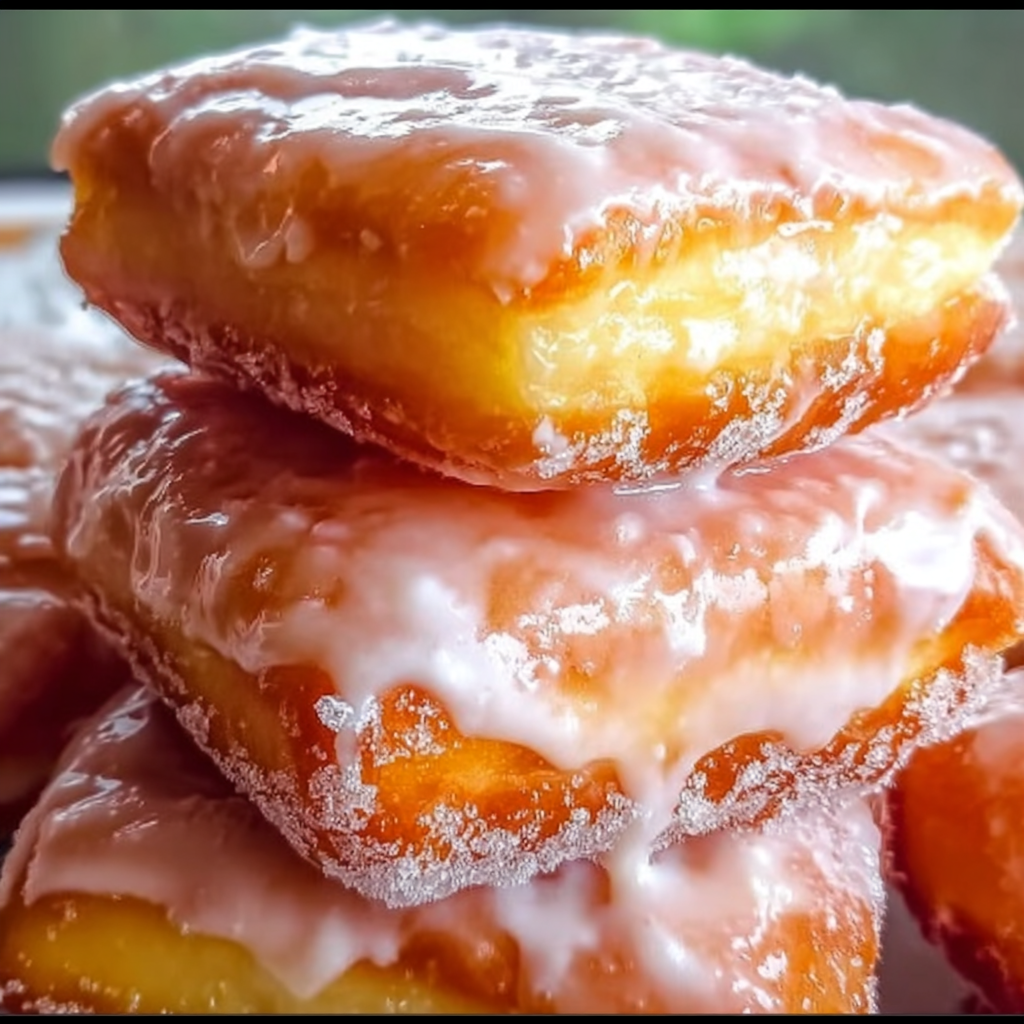 Glazed Buttermilk Beignet Squares