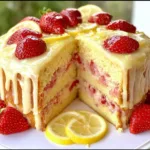 Strawberry Lemonade Buttermilk Cake