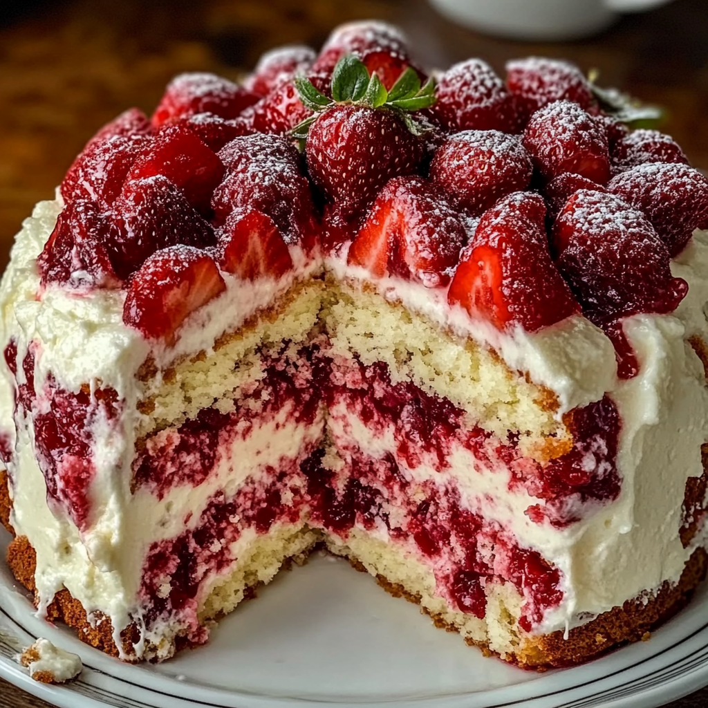 Strawberry Tres Leches Cake