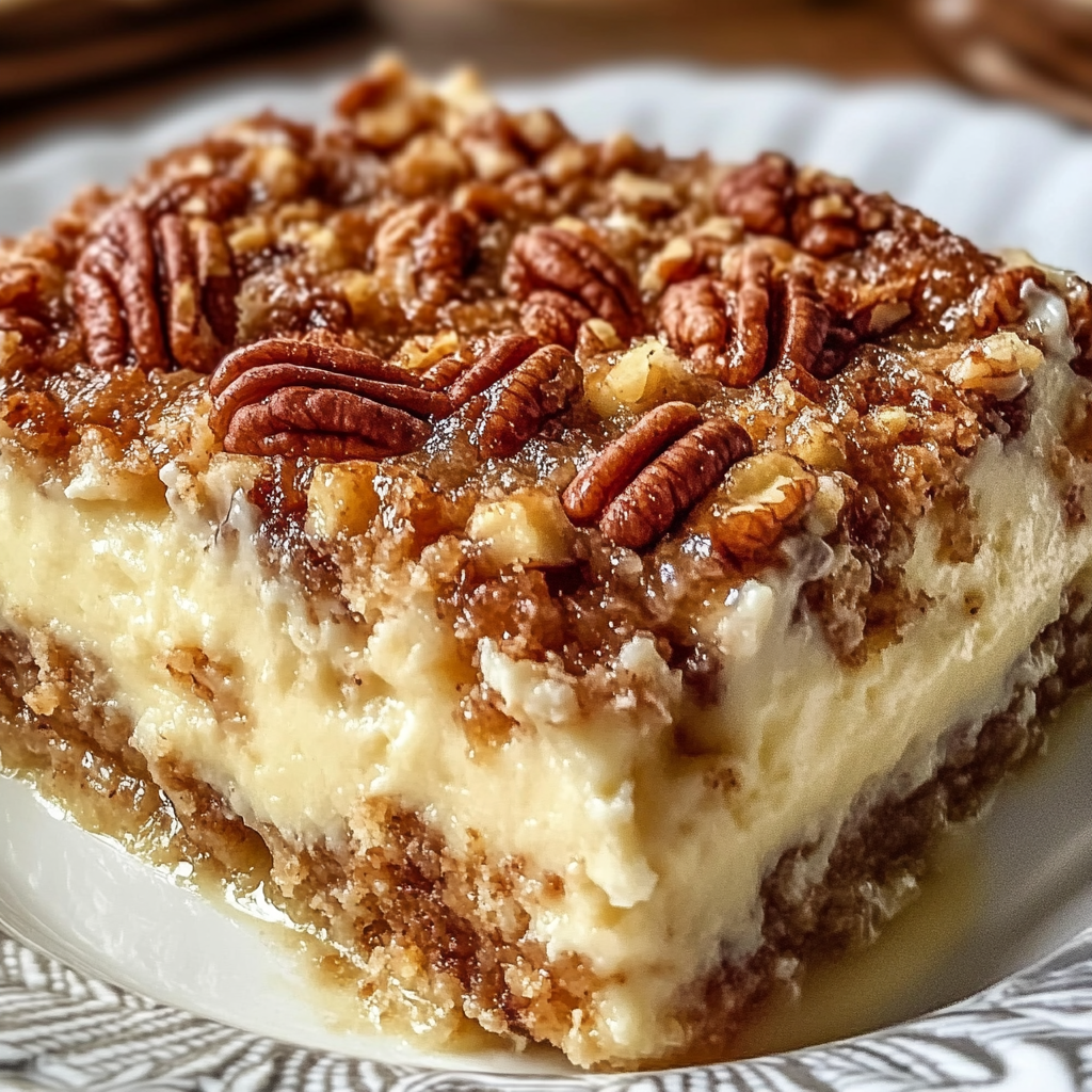 Cream Cheese Pecan Dump Cake