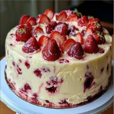 🍓🍰 Strawberry Cheesecake Pound Cake