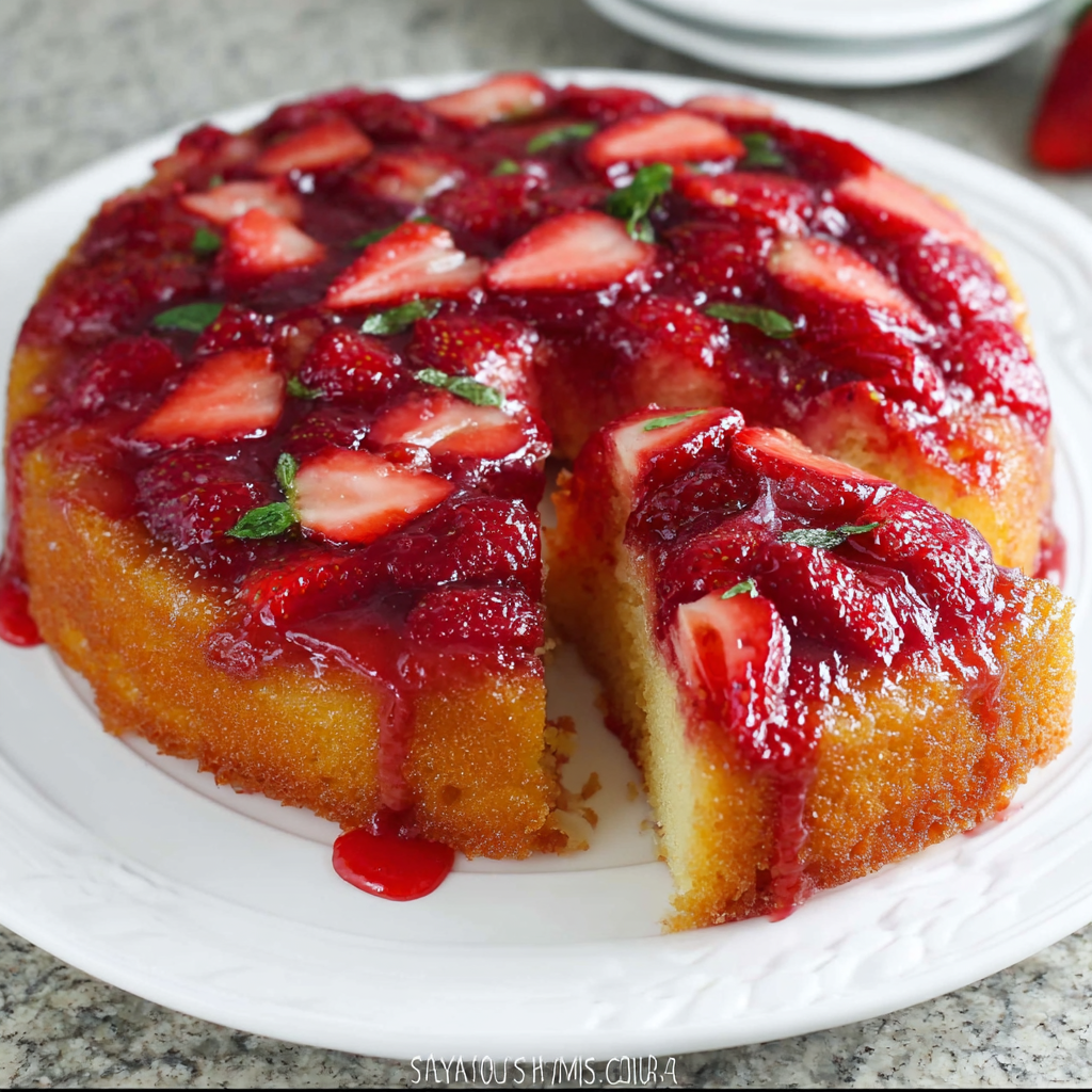 Strawberry Upside Down Cake