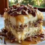 Butter Pecan Praline Poke Cake