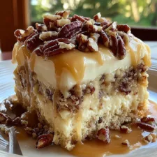 Butter Pecan Praline Poke Cake