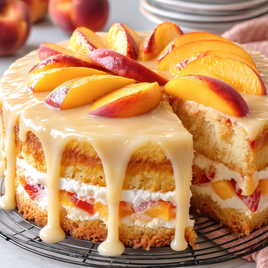 Peach Buttermilk Pound Cake