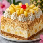 Hawaiian No-Bake Pineapple Cheesecake