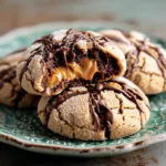 Reese’s Peanut Butter Stuffed Crinkle Cookies