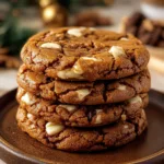 Gingerbread White Chocolate Cookies